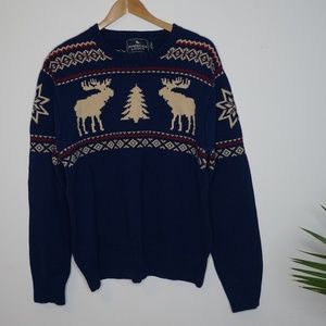 American Living Winter Moose Sweater
